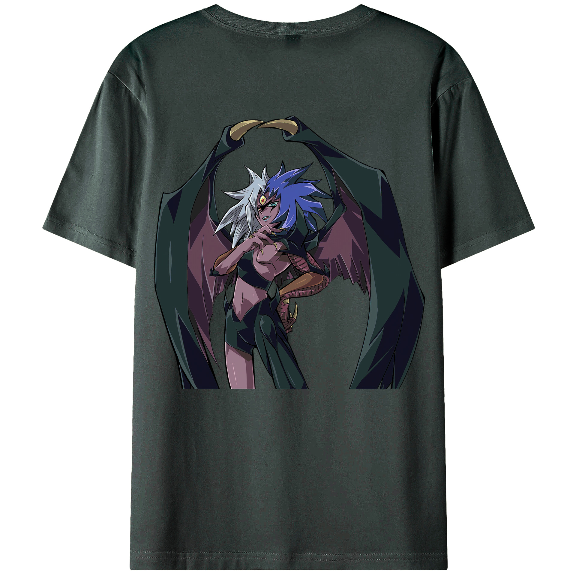 （画像用） 遊☆戯☆王 Yu-Gi-Oh! 綿100％ メンズ半袖Tシャツ（バックプリント） 通気性